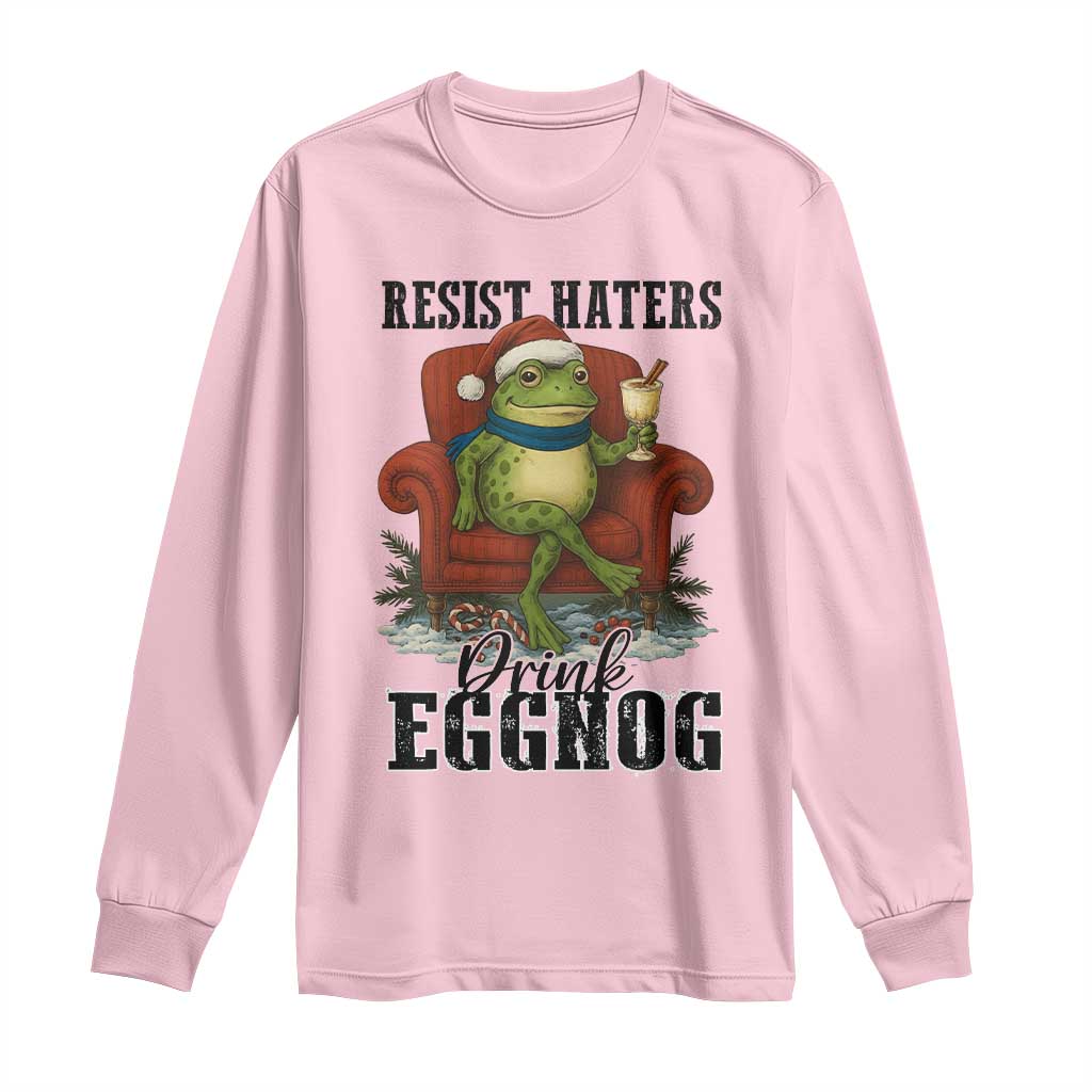 Frogs Resist Christmas Long Sleeve Shirt Portland Frog Activist America Political 2025 - Wonder Print Shop