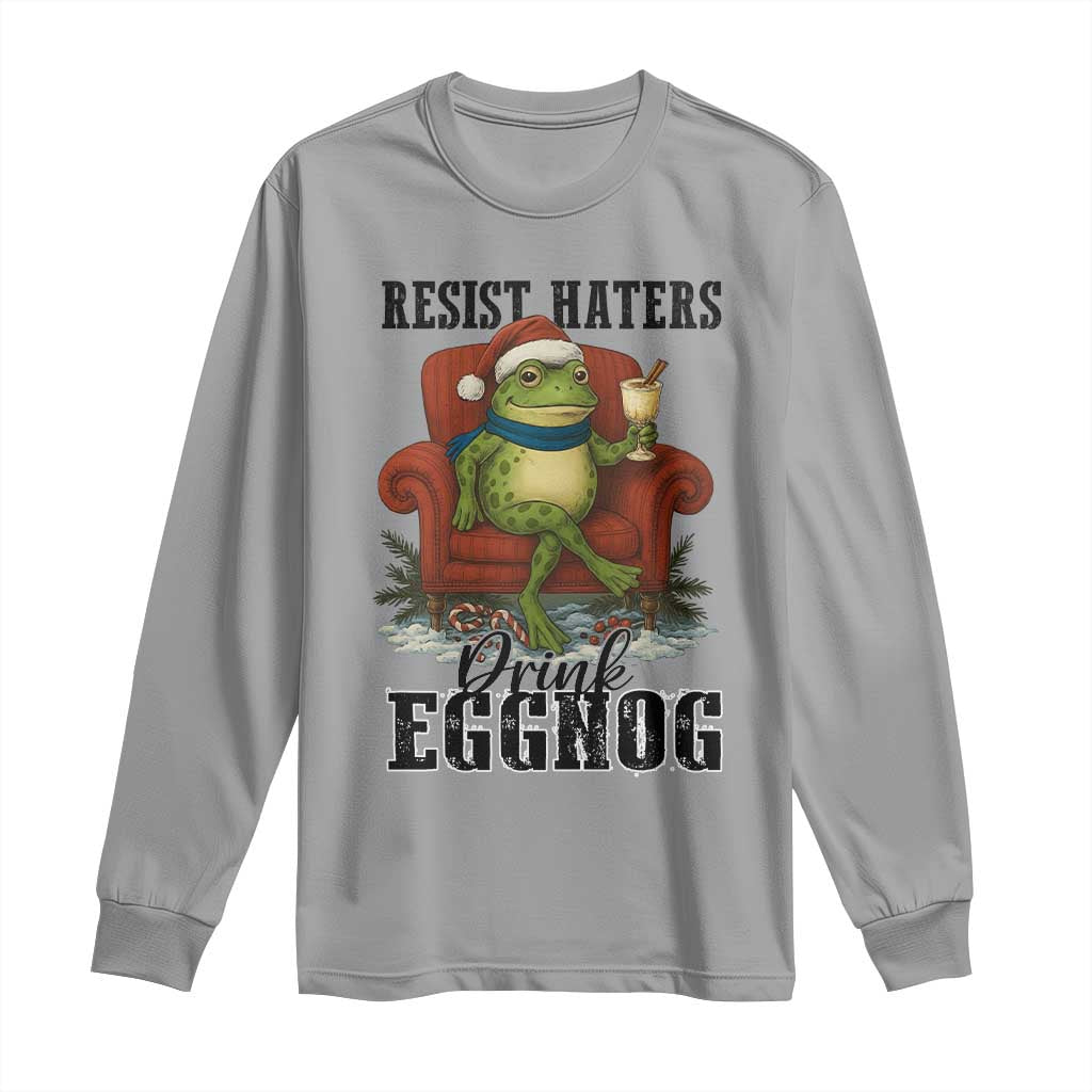 Frogs Resist Christmas Long Sleeve Shirt Portland Frog Activist America Political 2025 - Wonder Print Shop