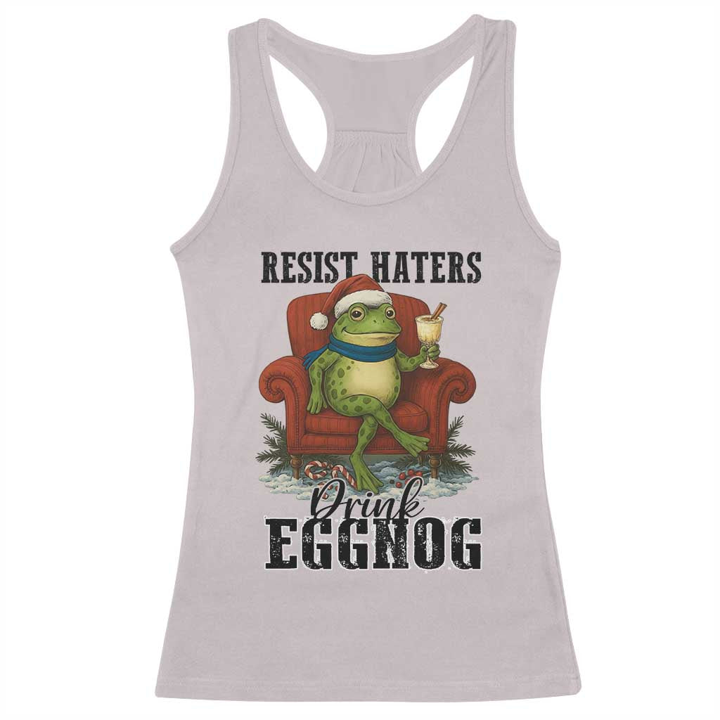 Frogs Resist Christmas Racerback Tank Top Portland Frog Activist America Political 2025 - Wonder Print Shop