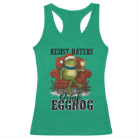 Frogs Resist Christmas Racerback Tank Top Portland Frog Activist America Political 2025 - Wonder Print Shop