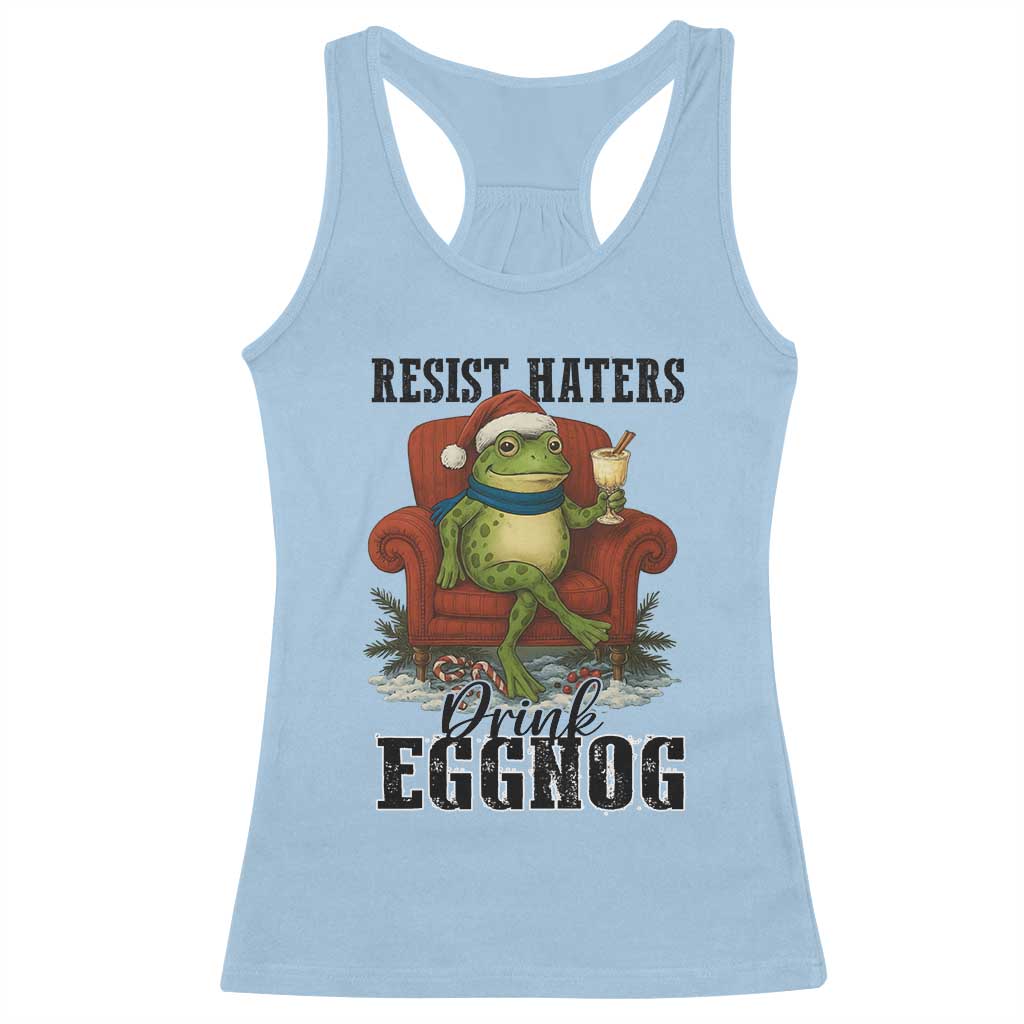 Frogs Resist Christmas Racerback Tank Top Portland Frog Activist America Political 2025 - Wonder Print Shop