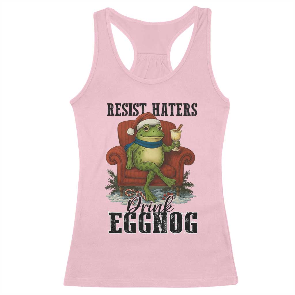 Frogs Resist Christmas Racerback Tank Top Portland Frog Activist America Political 2025 - Wonder Print Shop