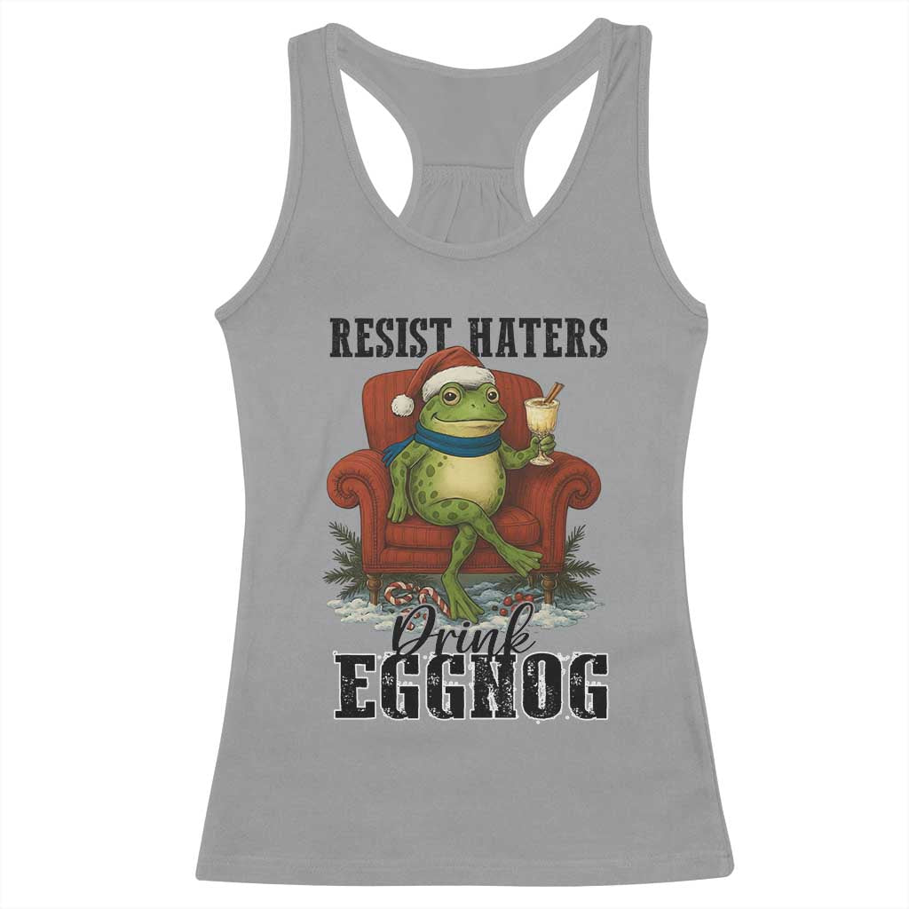 Frogs Resist Christmas Racerback Tank Top Portland Frog Activist America Political 2025 - Wonder Print Shop