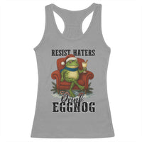 Frogs Resist Christmas Racerback Tank Top Portland Frog Activist America Political 2025 - Wonder Print Shop