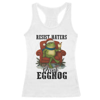 Frogs Resist Christmas Racerback Tank Top Portland Frog Activist America Political 2025 - Wonder Print Shop