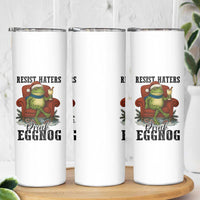 Frogs Resist Christmas Skinny Tumbler Portland Frog Activist America Political 2025 - Wonder Print Shop