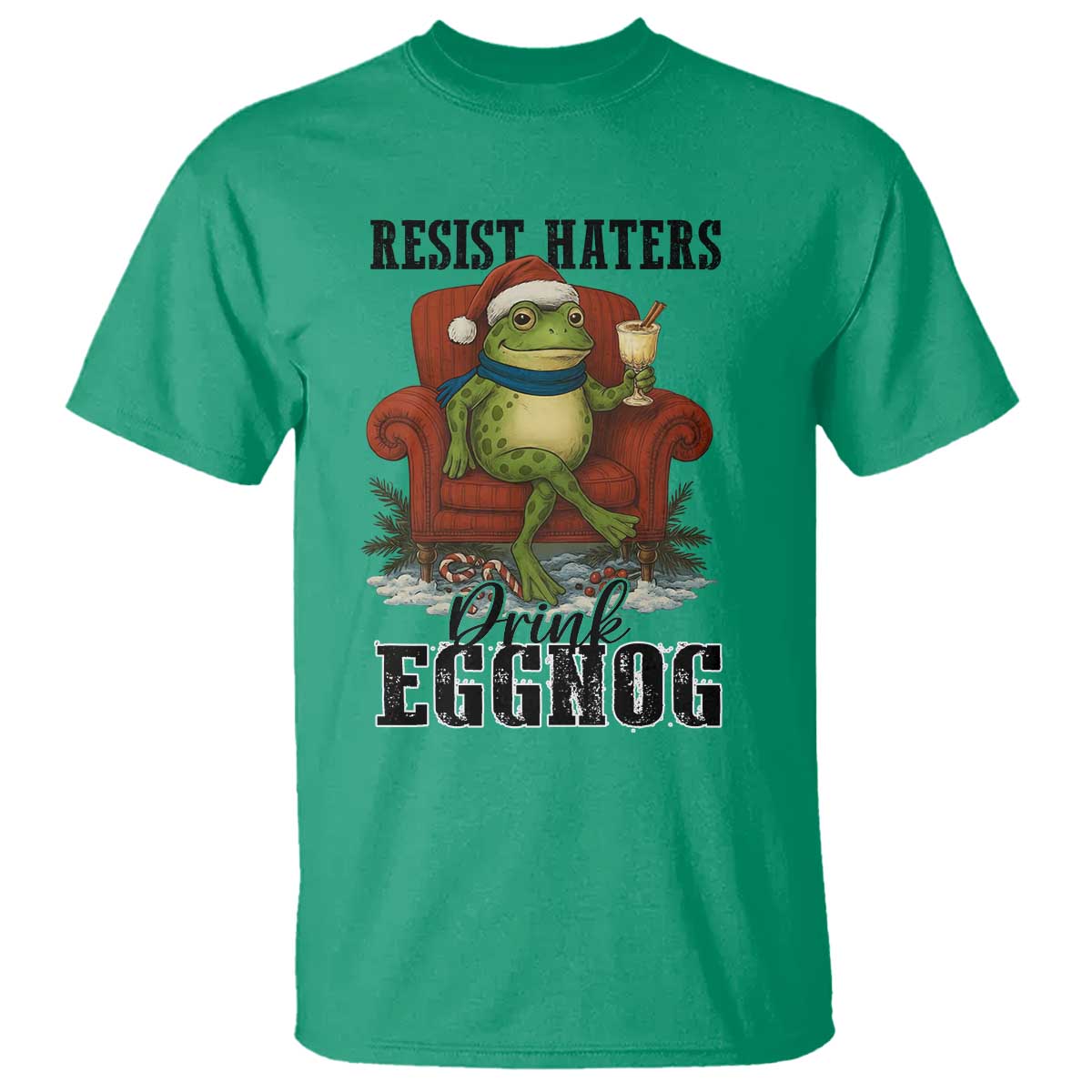 Frogs Resist Christmas T Shirt Portland Frog Activist America Political 2025 - Wonder Print Shop
