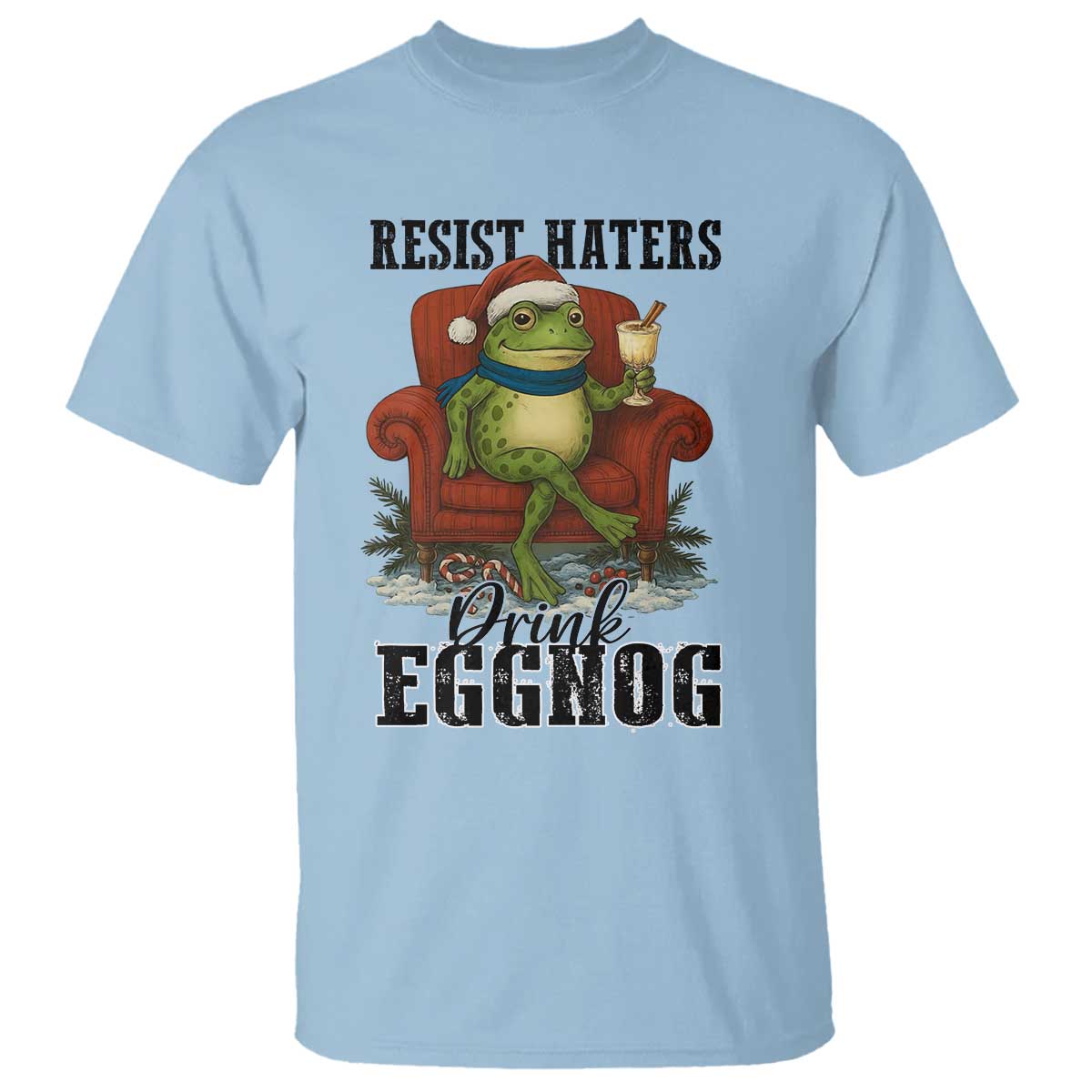Frogs Resist Christmas T Shirt Portland Frog Activist America Political 2025 - Wonder Print Shop