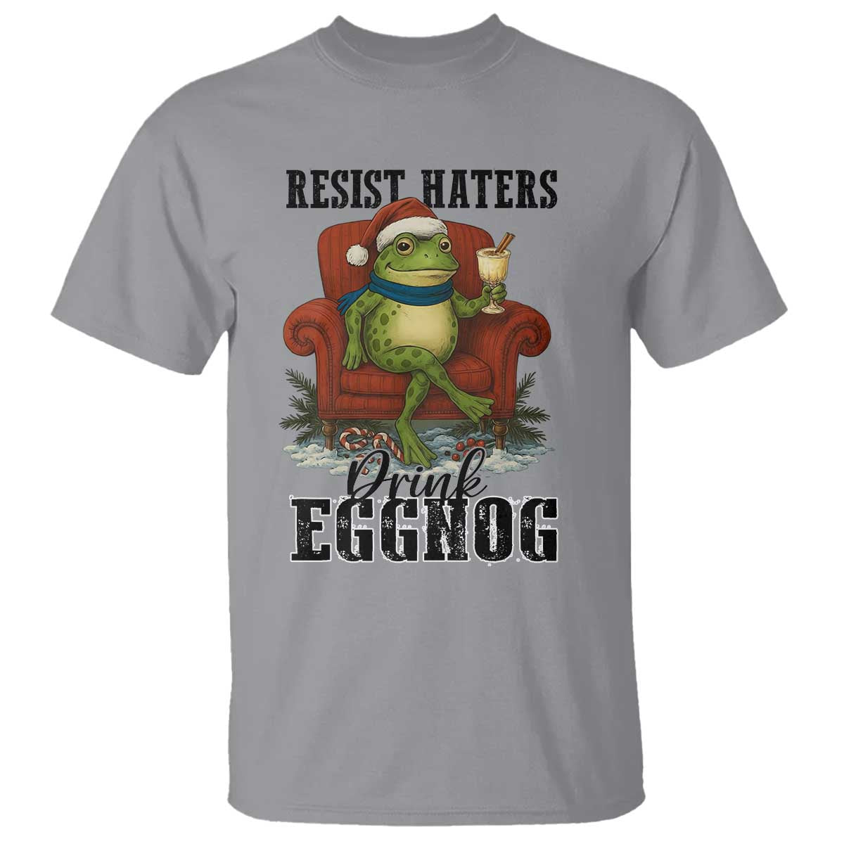 Frogs Resist Christmas T Shirt Portland Frog Activist America Political 2025 - Wonder Print Shop