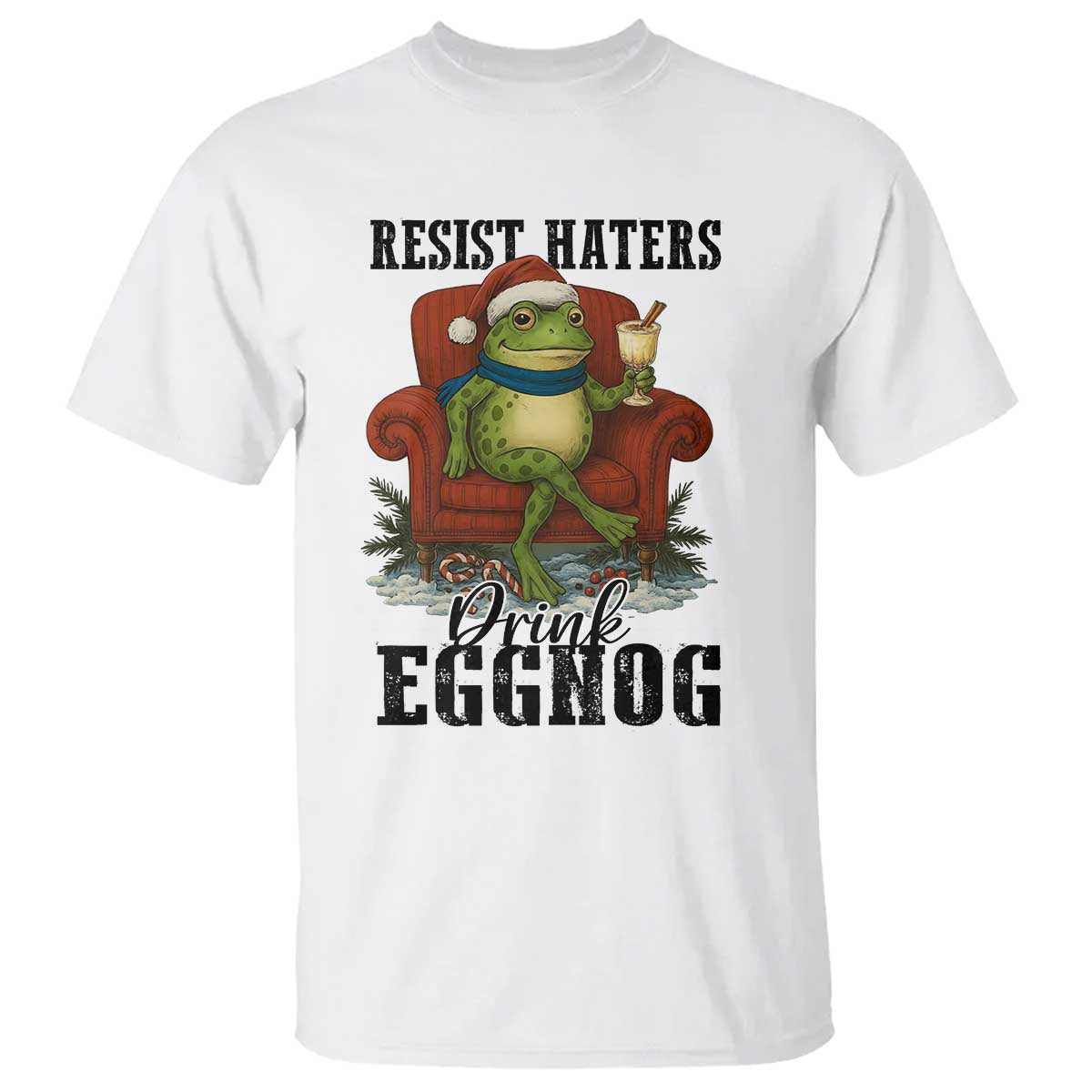 Frogs Resist Christmas T Shirt Portland Frog Activist America Political 2025 - Wonder Print Shop