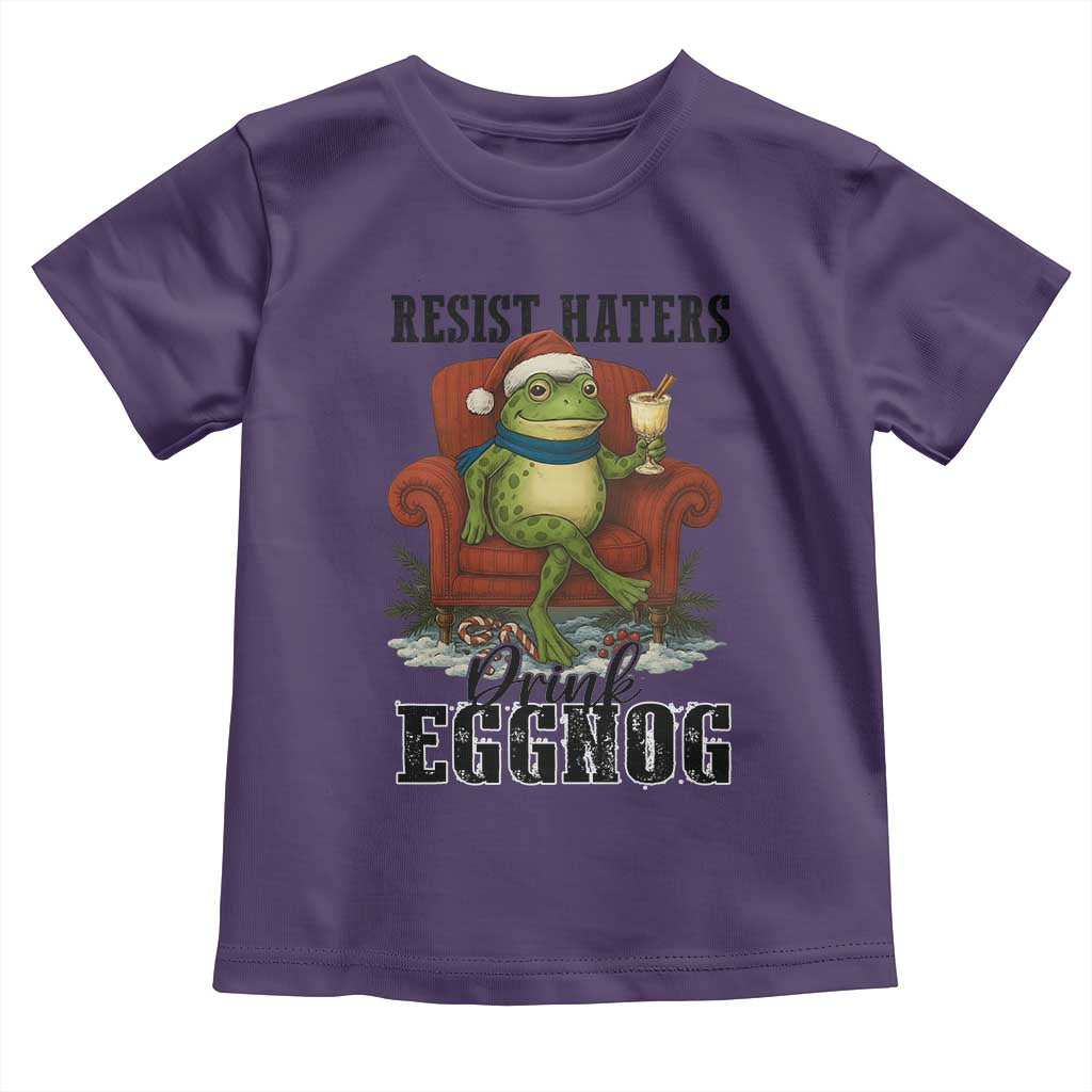 Frogs Resist Christmas Toddler T Shirt Portland Frog Activist America Political 2025 - Wonder Print Shop