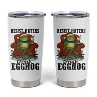 Frogs Resist Christmas Tumbler Cup Portland Frog Activist America Political 2025 - Wonder Print Shop