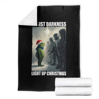 Resist Frog Christmas Throw Blanket Funny Portland Protest ICE Activist Meme - Wonder Print Shop