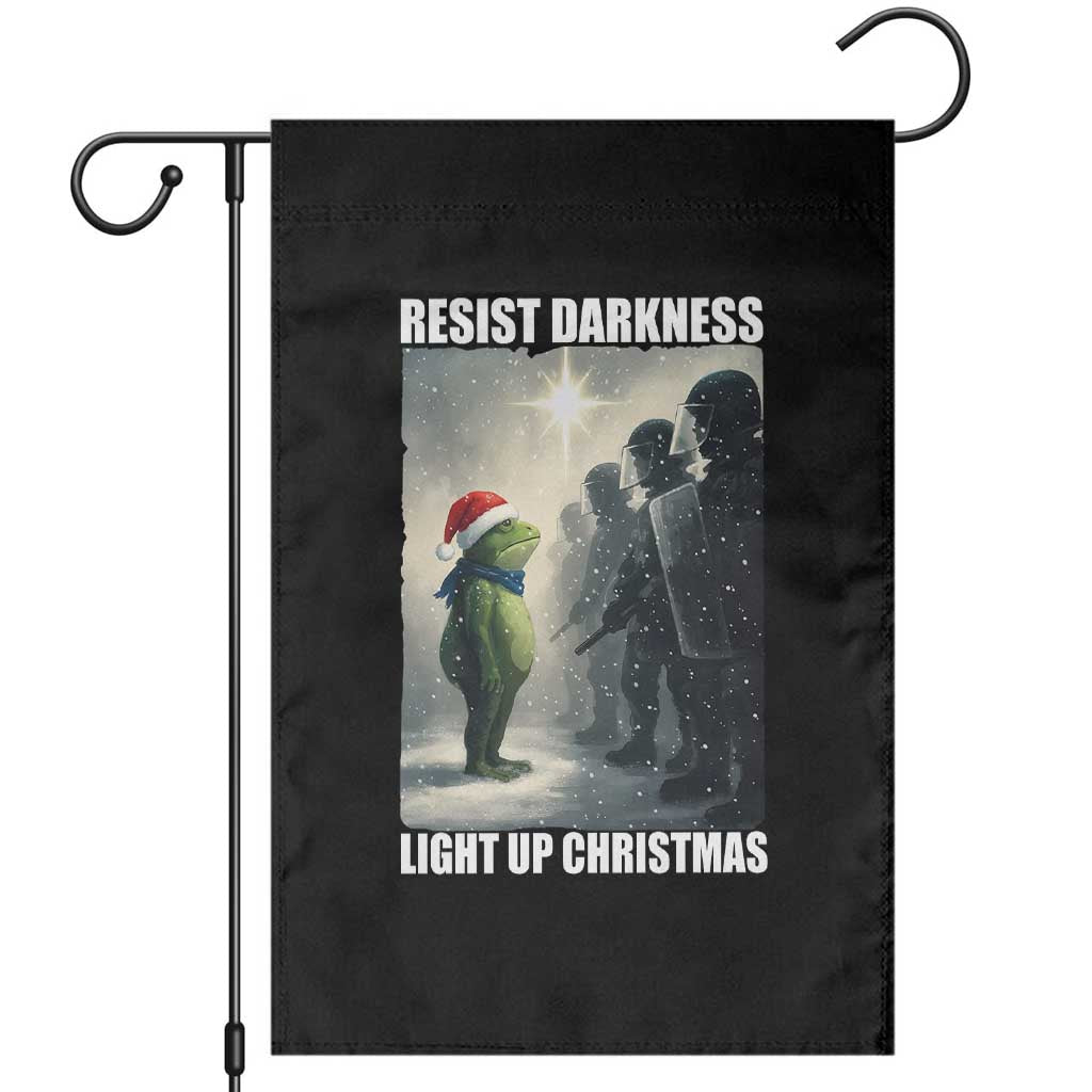Resist Frog Christmas Garden Flag Funny Portland Protest ICE Activist Meme - Wonder Print Shop