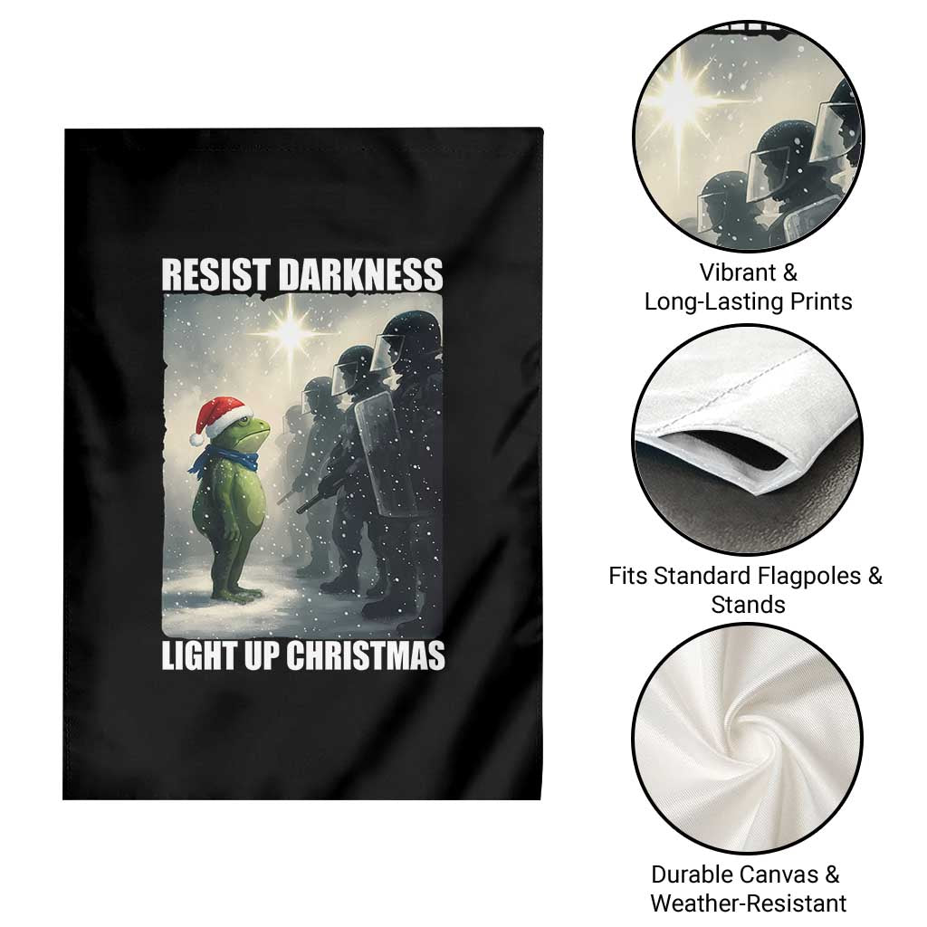 Resist Frog Christmas Garden Flag Funny Portland Protest ICE Activist Meme - Wonder Print Shop