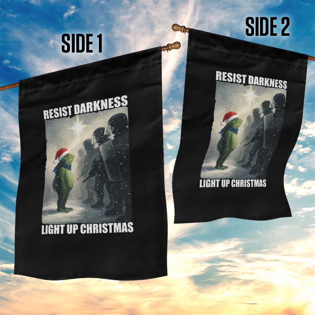 Resist Frog Christmas Garden Flag Funny Portland Protest ICE Activist Meme - Wonder Print Shop