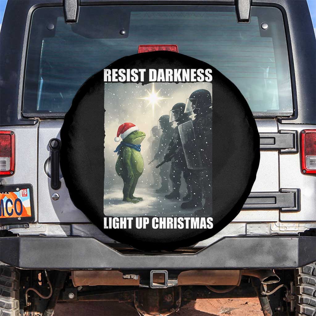 Resist Frog Christmas Spare Tire Cover Funny Portland Protest ICE Activist Meme - Wonder Print Shop