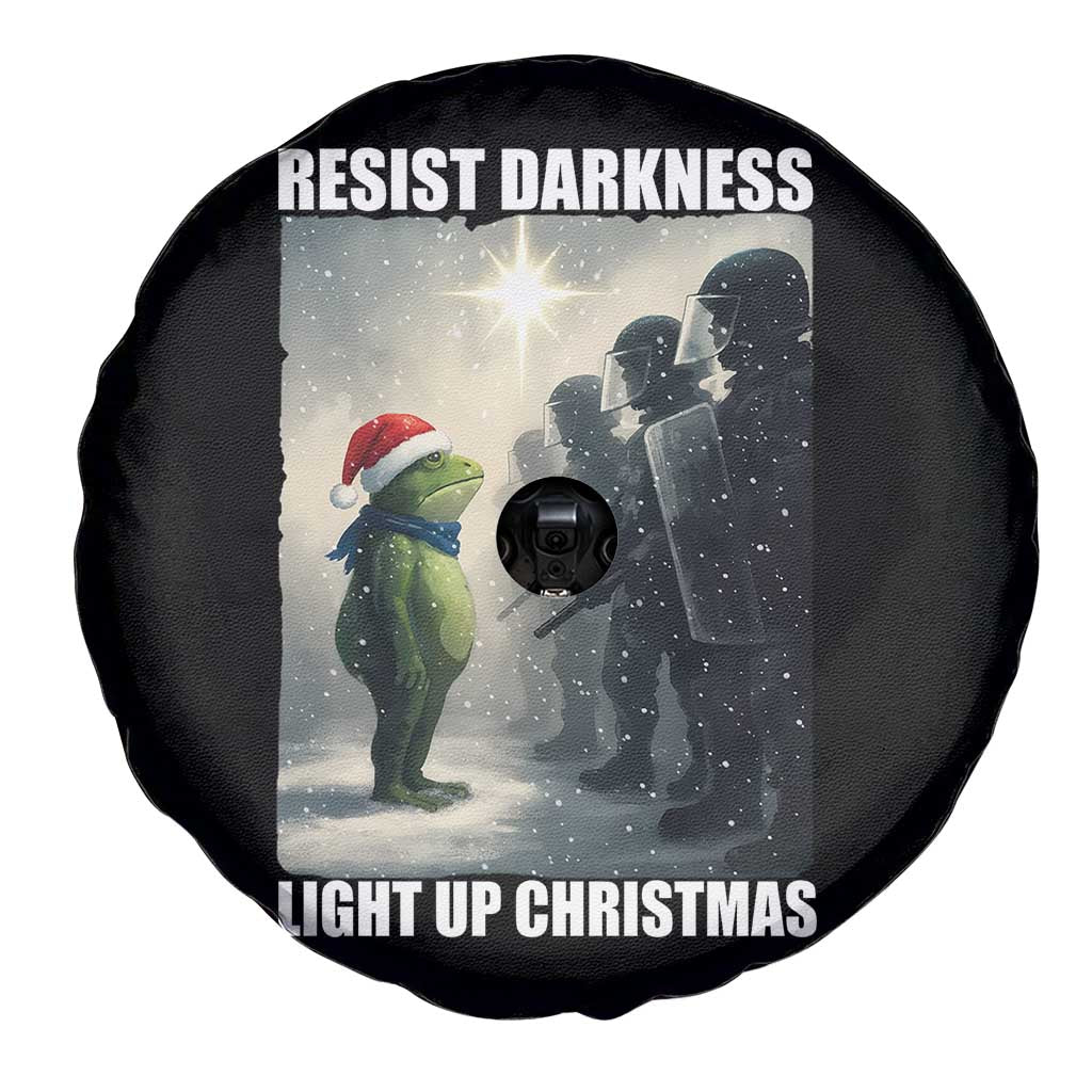 Resist Frog Christmas Spare Tire Cover Funny Portland Protest ICE Activist Meme - Wonder Print Shop