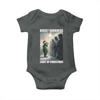 Resist Frog Christmas Baby Onesie Funny Portland Protest ICE Activist Meme - Wonder Print Shop