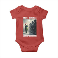 Resist Frog Christmas Baby Onesie Funny Portland Protest ICE Activist Meme - Wonder Print Shop