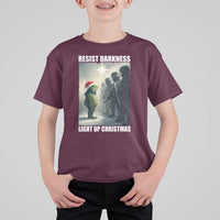 Resist Frog Christmas T Shirt For Kid Funny Portland Protest ICE Activist Meme - Wonder Print Shop