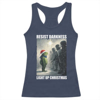 Resist Frog Christmas Racerback Tank Top Funny Portland Protest ICE Activist Meme - Wonder Print Shop