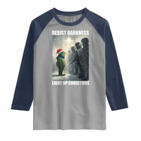 Resist Frog Christmas Raglan Shirt Funny Portland Protest ICE Activist Meme - Wonder Print Shop