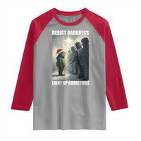 Resist Frog Christmas Raglan Shirt Funny Portland Protest ICE Activist Meme - Wonder Print Shop