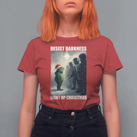 Resist Frog Christmas T Shirt For Women Funny Portland Protest ICE Activist Meme - Wonder Print Shop
