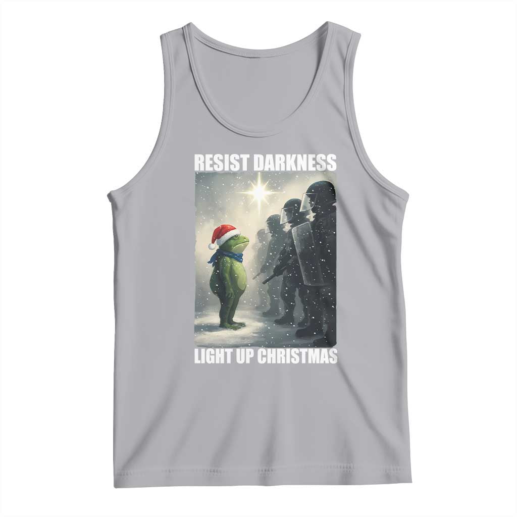Resist Frog Christmas Tank Top Funny Portland Protest ICE Activist Meme - Wonder Print Shop
