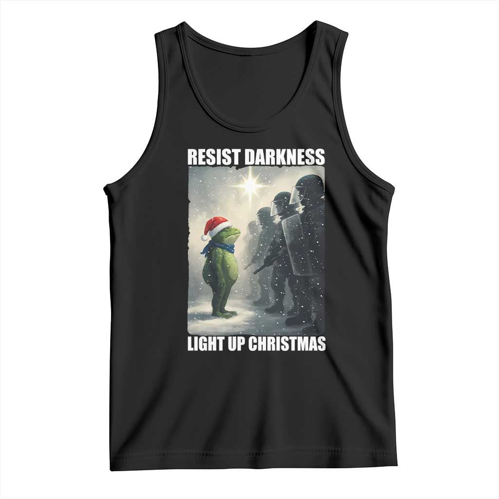 Resist Frog Christmas Tank Top Funny Portland Protest ICE Activist Meme - Wonder Print Shop