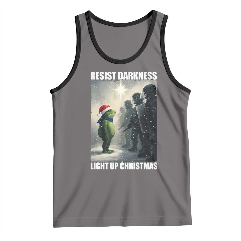 Resist Frog Christmas Tank Top Funny Portland Protest ICE Activist Meme - Wonder Print Shop