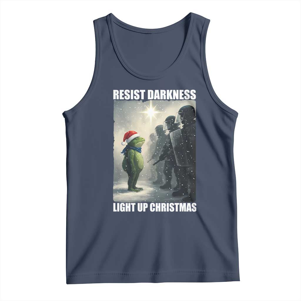 Resist Frog Christmas Tank Top Funny Portland Protest ICE Activist Meme - Wonder Print Shop