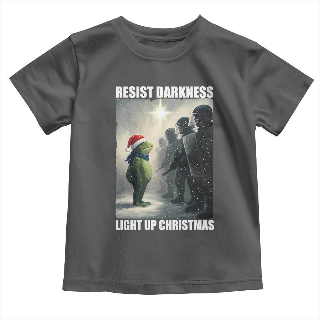 Resist Frog Christmas Toddler T Shirt Funny Portland Protest ICE Activist Meme - Wonder Print Shop
