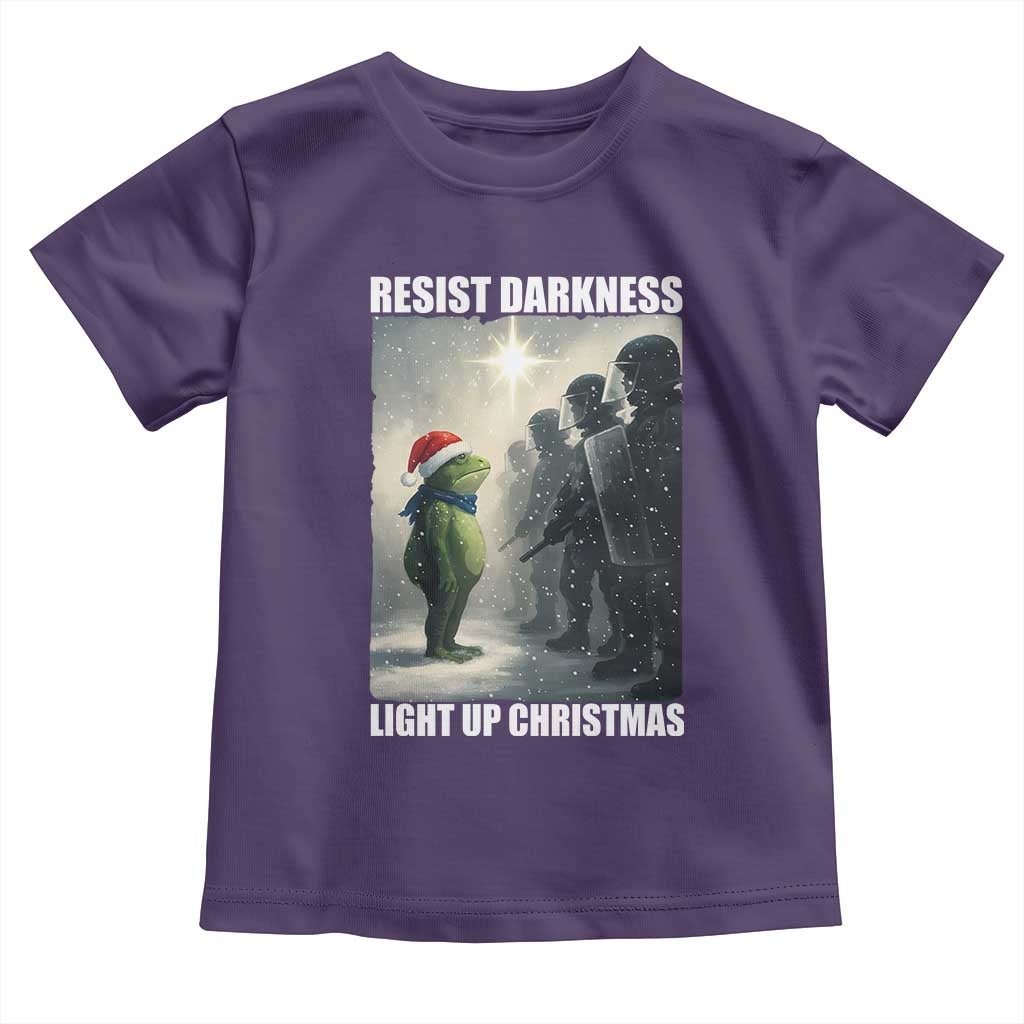 Resist Frog Christmas Toddler T Shirt Funny Portland Protest ICE Activist Meme - Wonder Print Shop
