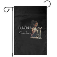 Education Freedom Garden Flag Black Teacher Books - Wonder Print Shop