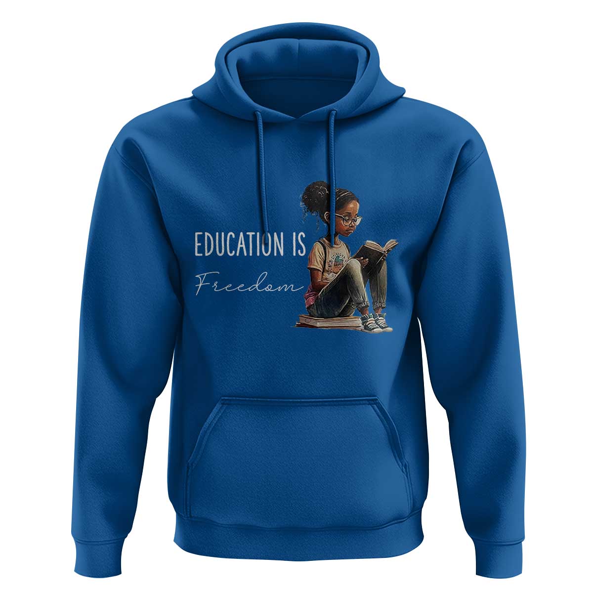 Education Freedom Hoodie Black Teacher Books - Wonder Print Shop