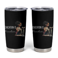 Education Freedom Tumbler Cup Black Teacher Books - Wonder Print Shop