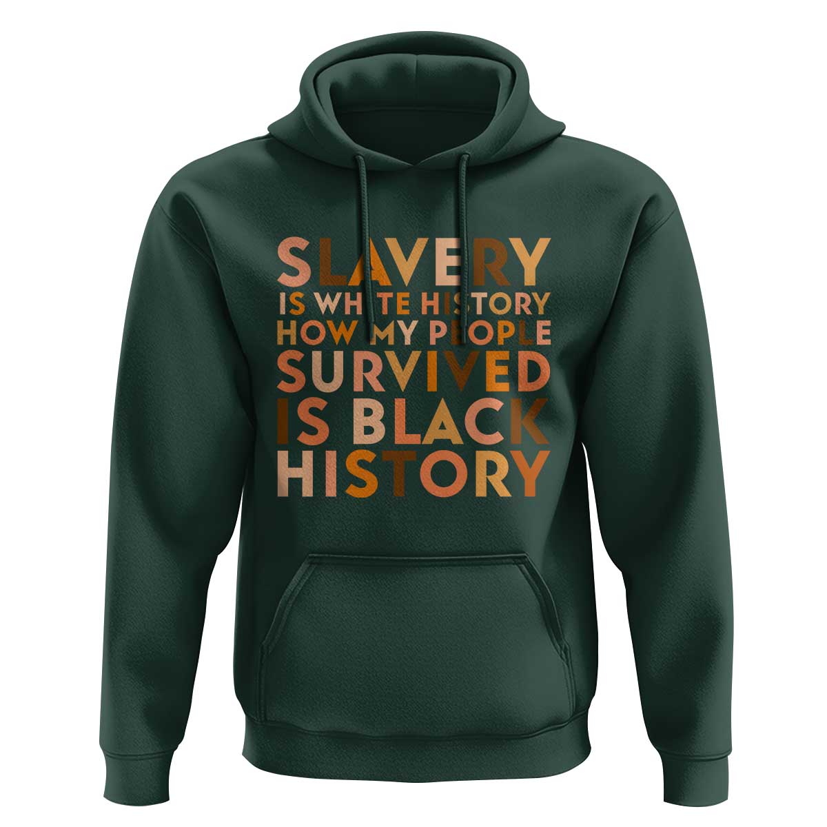 Black History Melanin Hoodie Slavery Is White History How My People Survived Is Black History - Wonder Print Shop