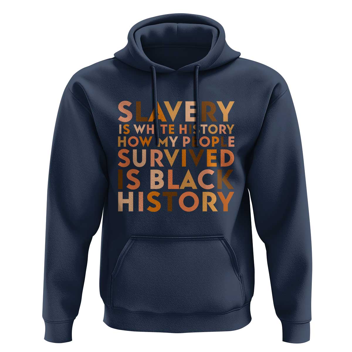 Black History Melanin Hoodie Slavery Is White History How My People Survived Is Black History - Wonder Print Shop
