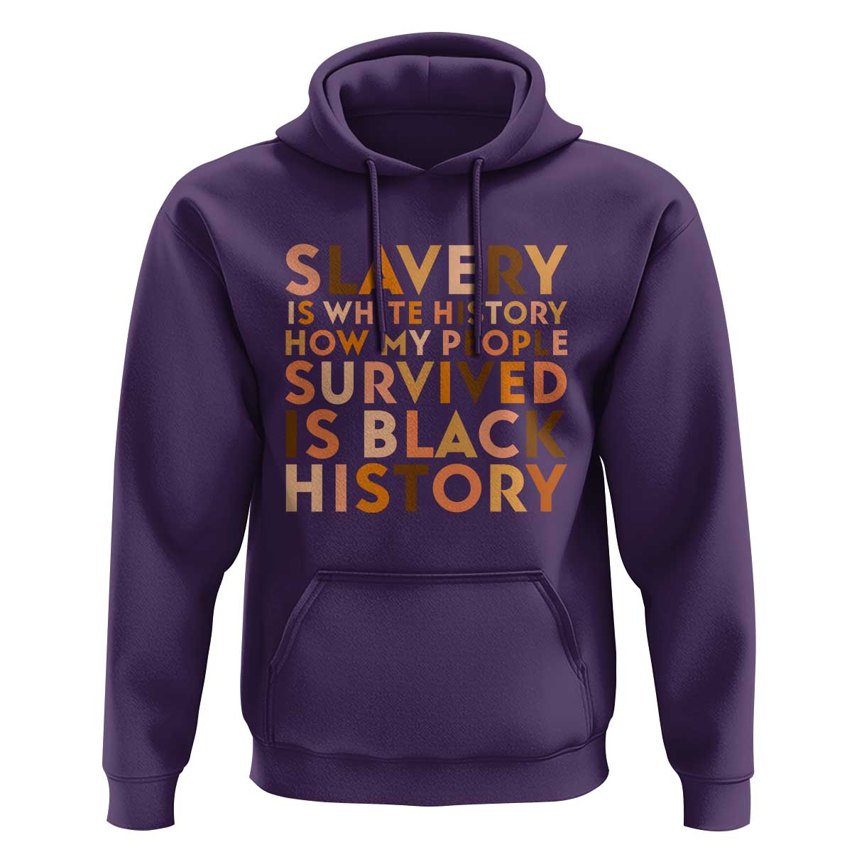 Black History Melanin Hoodie Slavery Is White History How My People Survived Is Black History - Wonder Print Shop