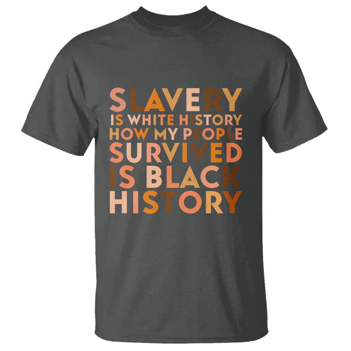 Black History Melanin T Shirt Slavery Is White History How My People Survived Is Black History - Wonder Print Shop