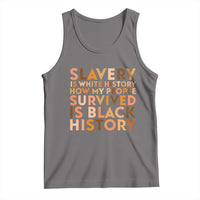 Black History Melanin Tank Top Slavery Is White History How My People Survived Is Black History - Wonder Print Shop
