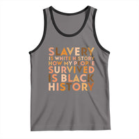 Black History Melanin Tank Top Slavery Is White History How My People Survived Is Black History - Wonder Print Shop