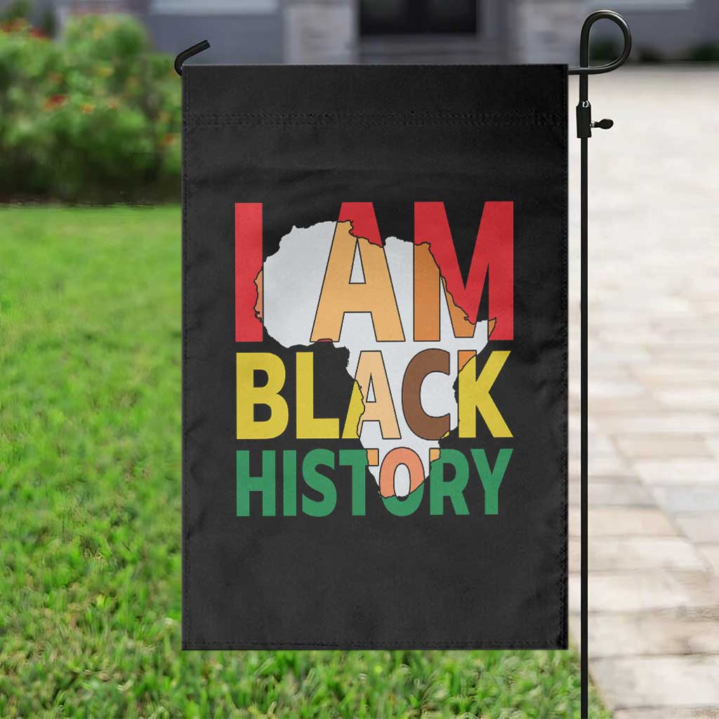Black History Month African American Garden Flag I Am Black History - Wonder Print Shop