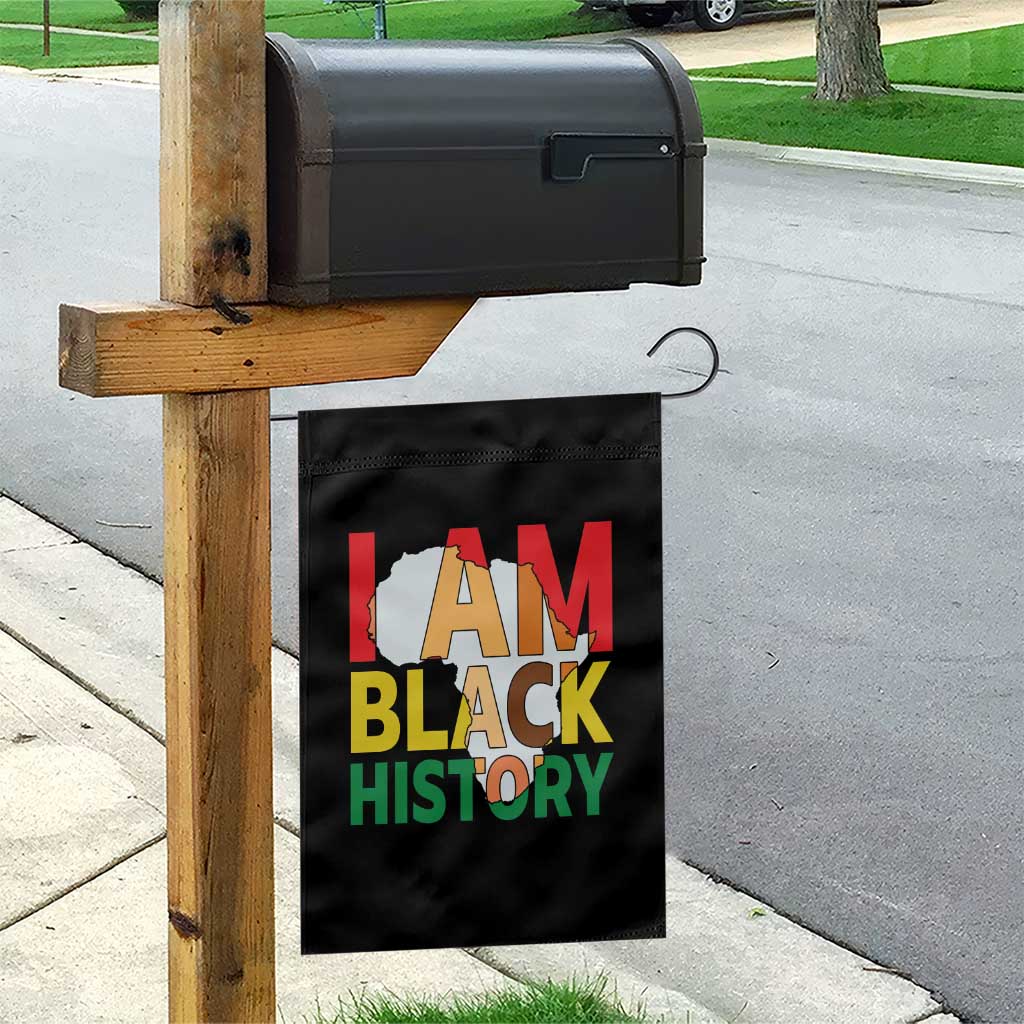 Black History Month African American Garden Flag I Am Black History - Wonder Print Shop