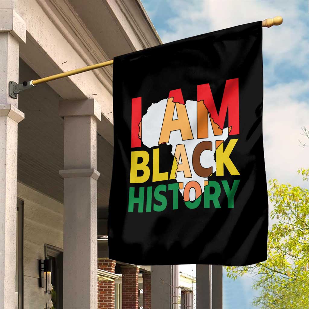 Black History Month African American Garden Flag I Am Black History - Wonder Print Shop