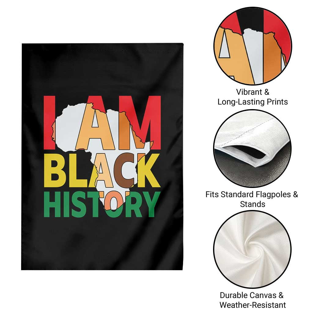 Black History Month African American Garden Flag I Am Black History - Wonder Print Shop