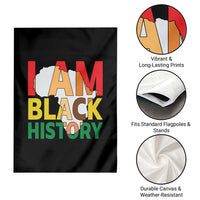 Black History Month African American Garden Flag I Am Black History - Wonder Print Shop