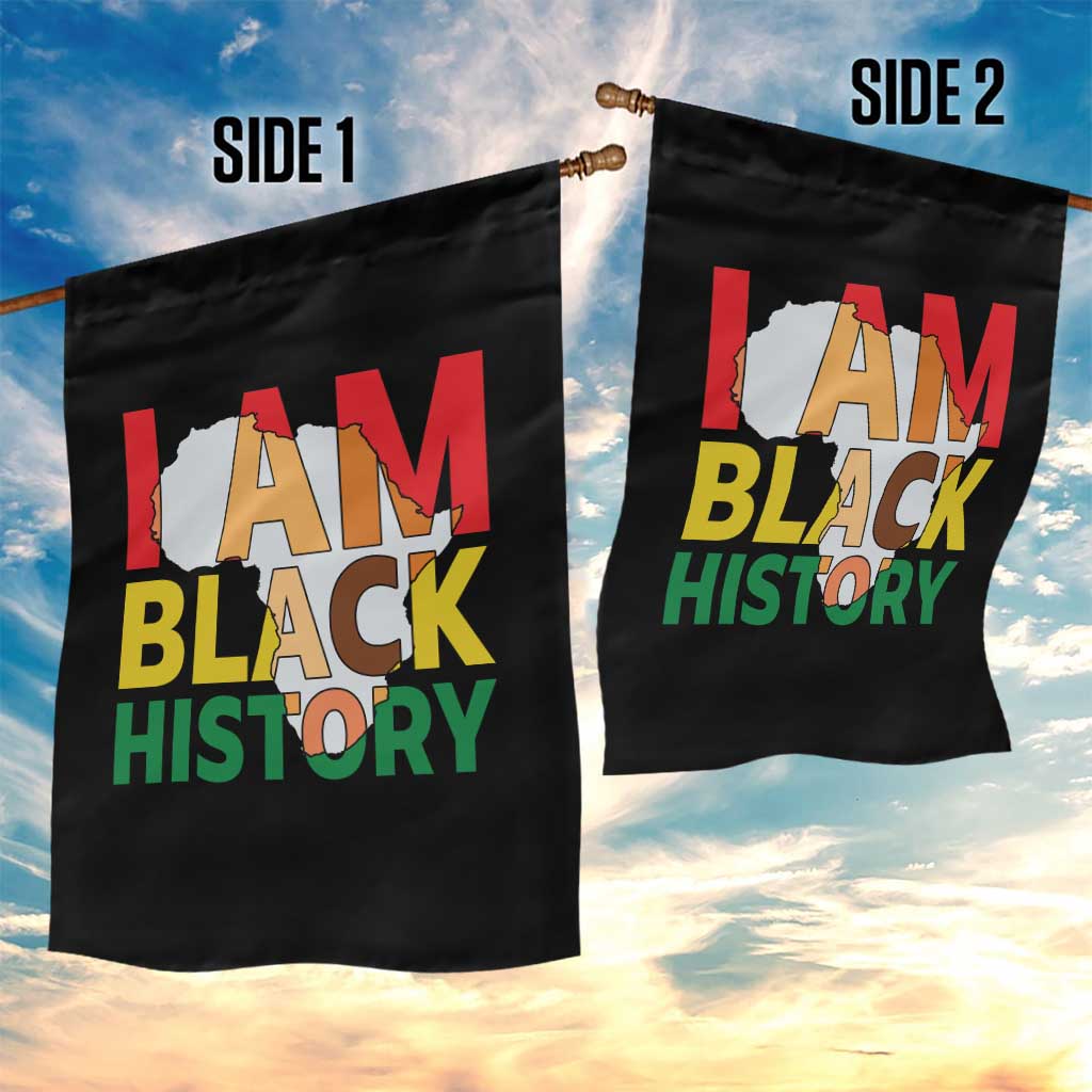 Black History Month African American Garden Flag I Am Black History - Wonder Print Shop